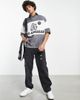 ASOS DESIGN ASOS DESIGN oversized polo T-shirt in retro football print in black & white - 3