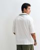 ASOS DESIGN ASOS DESIGN oversized polo with Coca Cola Football Print with piping in White - 2