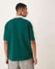ASOS DESIGN ASOS DESIGN oversized polo with sports chest graphic in green-Multi - 3