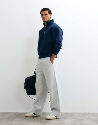 ASOS DESIGN ASOS DESIGN oversized quarter zip sweatshirt in navy