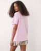 ASOS DESIGN ASOS DESIGN oversized raglan sleeve T-shirt with Palm Springs sports graphic in pink-Multi - 2