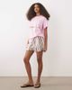 ASOS DESIGN ASOS DESIGN oversized raglan sleeve T-shirt with Palm Springs sports graphic in pink-Multi - 3