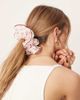 ASOS DESIGN ASOS DESIGN oversized scrunchie with cherry print and contrast binding in red - 1