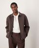 ASOS DESIGN ASOS DESIGN oversized scuba-style fabric Harrington jacket in brown - 2