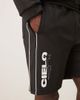 ASOS DESIGN ASOS DESIGN oversized scuba-style fabric shorts with print in black - part of a set - 3
