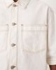 ASOS DESIGN ASOS DESIGN oversized short sleeve denim shirt with patch pockets in ecru - part of a set-White - 3