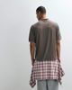 ASOS DESIGN ASOS DESIGN oversized sporty polo shirt with football high build graphic in brown - 4