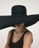ASOS DESIGN ASOS DESIGN oversized straw hat in black - 3