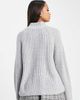 ASOS DESIGN ASOS DESIGN oversized sweater with zip collar in fluffy yarn in gray - 2
