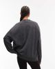 ASOS DESIGN ASOS DESIGN oversized sweatshirt with vintage band graphic in washed gray - 2
