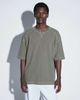 ASOS DESIGN ASOS DESIGN oversized t-shirt in dark green washed waffle - 1