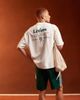 ASOS DESIGN ASOS DESIGN oversized t-shirt in off white texture with varsity back print-Neutral - 2
