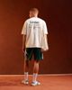 ASOS DESIGN ASOS DESIGN oversized t-shirt in off white texture with varsity back print-Neutral - 3