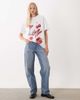 ASOS DESIGN ASOS DESIGN oversized T-shirt with Cherry Bomb airbrush graphic in white - 2