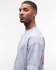 ASOS DESIGN ASOS DESIGN oversized t-shirt with flamingo graphic in washed blue - 3
