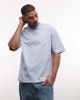 ASOS DESIGN ASOS DESIGN oversized t-shirt with flamingo graphic in washed blue - 4