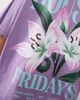 ASOS DESIGN ASOS DESIGN oversized T-shirt with House Fridays flower graphic in purple-Multi - 4