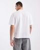 ASOS DESIGN ASOS DESIGN oversized T-shirt with paneled shoulders and soccer graphic in black and white sporty fabric - 3