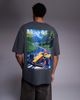 ASOS DESIGN ASOS DESIGN oversized T-shirt with race car graphic in dark gray - 1