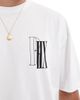 ASOS DESIGN ASOS DESIGN oversized T-shirt with ring graphic in white - 3