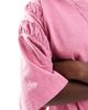 ASOS DESIGN ASOS DESIGN oversized t-shirt with ruched sleeve details in washed pink - 4