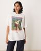 ASOS DESIGN ASOS DESIGN oversized T-shirt with shellseekers graphic-White - 1