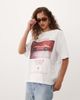 ASOS DESIGN ASOS DESIGN Oversized T-shirt with sports car graphic in red and cream-White - 1