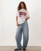 ASOS DESIGN ASOS DESIGN Oversized T-shirt with sports car graphic in red and cream-White - 2