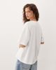 ASOS DESIGN ASOS DESIGN Oversized T-shirt with sports car graphic in red and cream-White - 4
