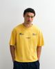 ASOS DESIGN ASOS DESIGN oversized T-shirt with street graphic in yellow wash - 2