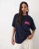 ASOS DESIGN ASOS DESIGN Oversized T-shirt with sunday sessions graphic in pink and blue-Multi - 4