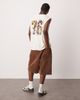 ASOS DESIGN ASOS DESIGN oversized tank top with floral athletic graphic in white - 1