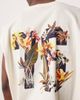 ASOS DESIGN ASOS DESIGN oversized tank top with floral athletic graphic in white - 2