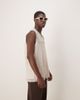 ASOS DESIGN ASOS DESIGN oversized tank top with v-neck in stone open mesh-Neutral - 1