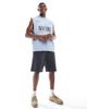 ASOS DESIGN ASOS DESIGN oversized tank with soccer graphic in blue - 2