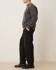 ASOS DESIGN ASOS DESIGN oversized tapered jeans in black with pleats - part of a set-Brown - 3