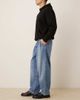 ASOS DESIGN ASOS DESIGN oversized tapered jeans in light wash blue with pleats - 2