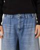 ASOS DESIGN ASOS DESIGN oversized tapered jeans in light wash blue with pleats - 4