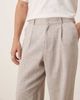 ASOS DESIGN ASOS DESIGN oversized tapered leg pants in beige-Green - 3