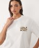 ASOS DESIGN ASOS DESIGN oversized tee and check wide leg trouser pyjama set with slow mornings graphic-Brown - 2