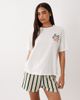 ASOS DESIGN ASOS DESIGN oversized tee and shorts pajama set in pumpkin spice print-Multi - 2