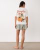 ASOS DESIGN ASOS DESIGN oversized tee and shorts pajama set in pumpkin spice print-Multi - 3