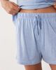 ASOS DESIGN ASOS DESIGN oversized tee and shorts pajama set with 03 graphic in blue-Multi - 4