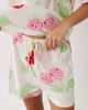 ASOS DESIGN ASOS DESIGN oversized tee and shorts pajama set with cherry print in red and pink-White - 3