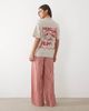 ASOS DESIGN ASOS DESIGN oversized tee and wide leg pyjama set with tea graphic in oatmeal-NEUTRAL - 3