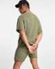 ASOS DESIGN ASOS DESIGN oversized textured T-shirt in khaki - part of a set-Green - 2