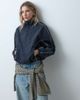 ASOS DESIGN ASOS DESIGN oversized track jacket in navy with stone piping-Black - 1