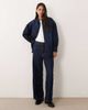 ASOS DESIGN ASOS DESIGN oversized traditional denim shirt in rinse-Navy - 4