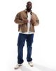 ASOS DESIGN ASOS DESIGN oversized washed harrington jacket in brown - 2