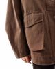 ASOS DESIGN ASOS DESIGN oversized washed jacket with leather look collar in mushroom-Neutral - 2